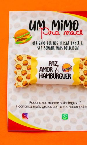 Arquivo Cartão E Balinhas Hamburguer #11161