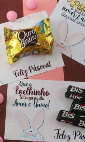 Arquivo Cartão para Chocolate de Pascoa #13790