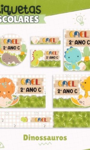 Arquivo Corte Agenda Escolar Encadernaçao Dinossauro #15816