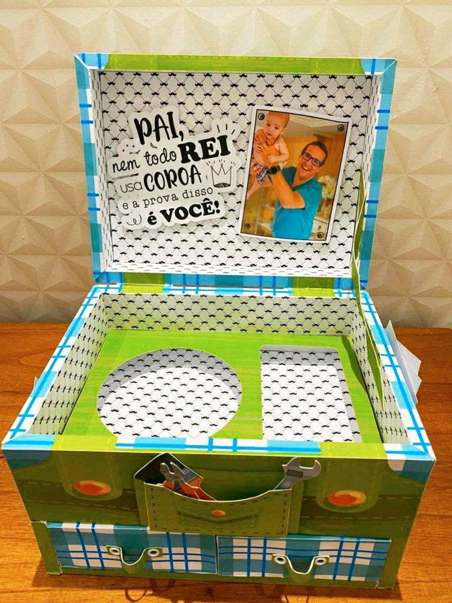 ARQUIVO CORTE CAIXA 2 GAVETAS DIA DOS PAIS (#1070)STUDIO PDF - Imagem 2