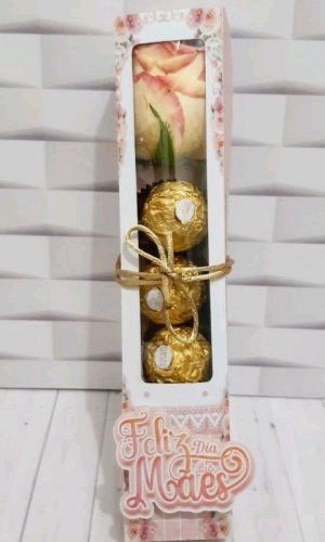 ARQUIVO CORTE CAIXA 5 DOCES + FLOR DIA DAS MÃES #5132