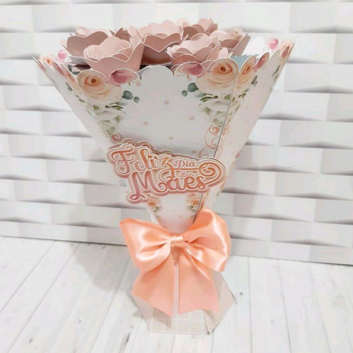 Arquivo Corte Caixa Buque de Flores Dia das Mães #5134 - Imagem 3