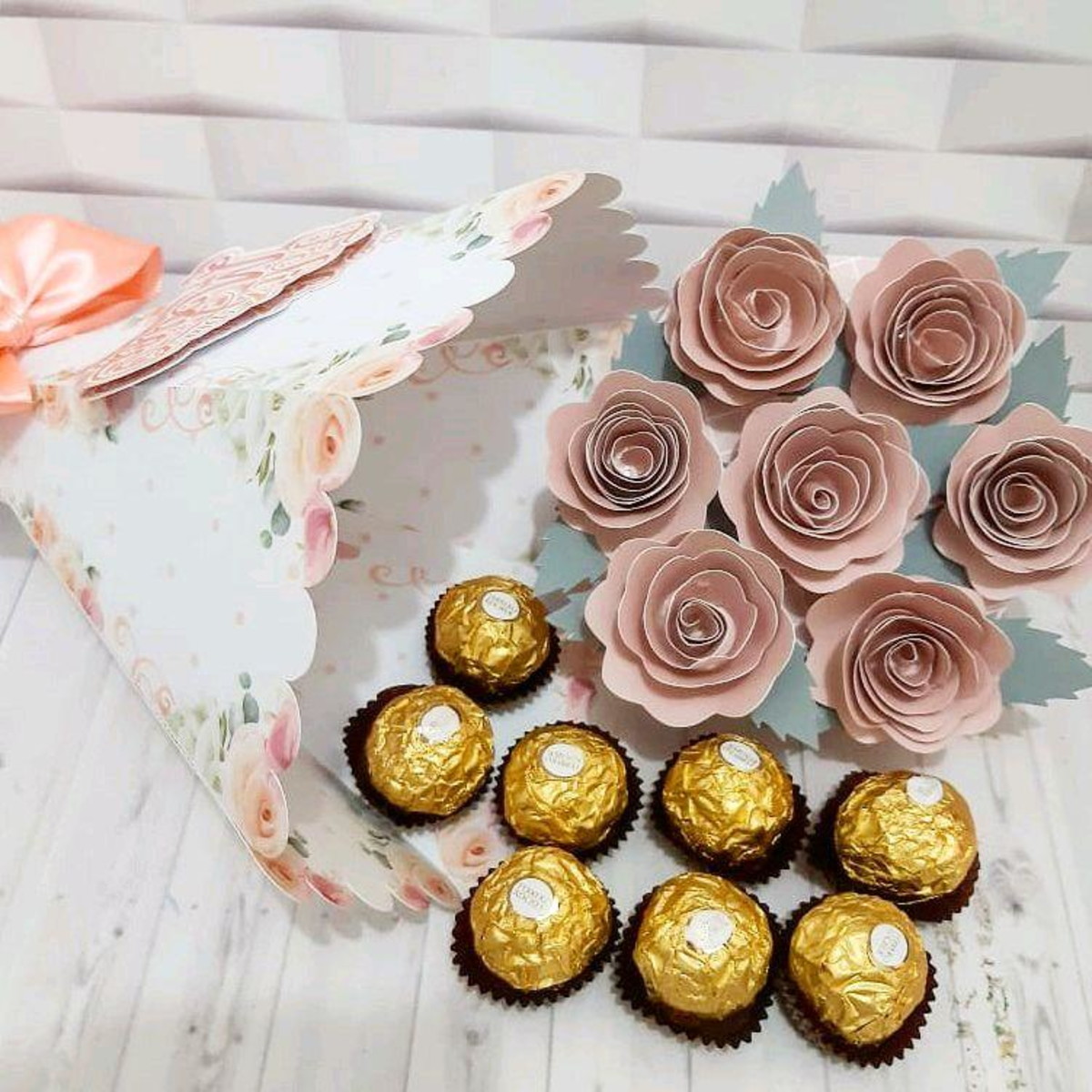 Arquivo Corte Caixa Buque de Flores Dia das Mães #5134 - Imagem 2