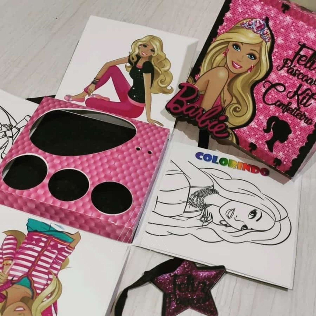 ARQUIVO CORTE CAIXA EXPLOSÃO PASCOA BARBIE #13623