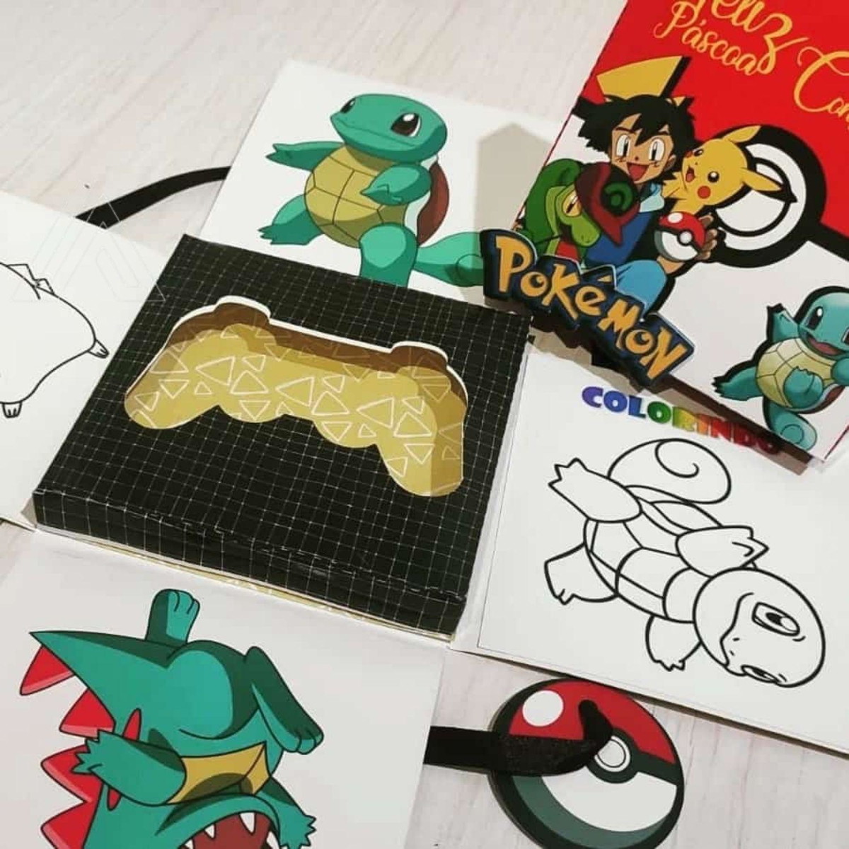 ARQUIVO CORTE CAIXA EXPLOSAO PASCOA POKEMON #13625