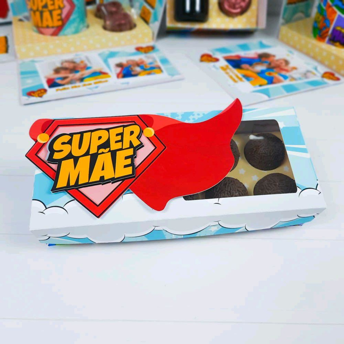 ARQUIVO CORTE CAIXA SUPER MÃE 10 DOCES DIA DAS MÃES #5096 - Imagem 2