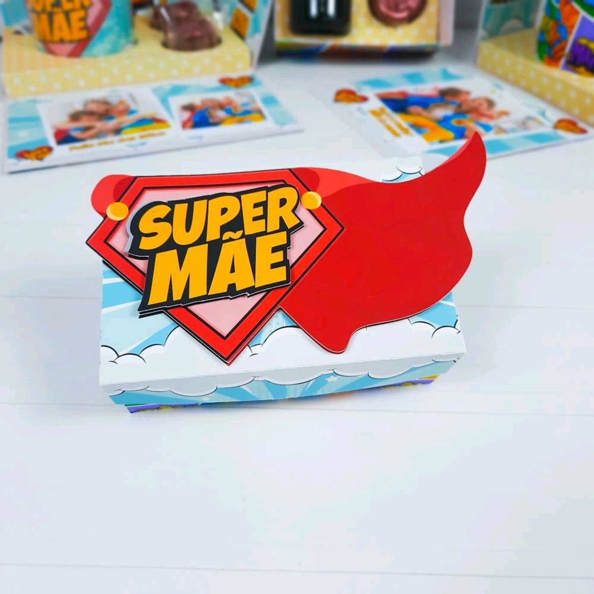 ARQUIVO CORTE CAIXA SUPER MÃE 6 DOCES DIA DAS MÃES #5095 - Imagem 2