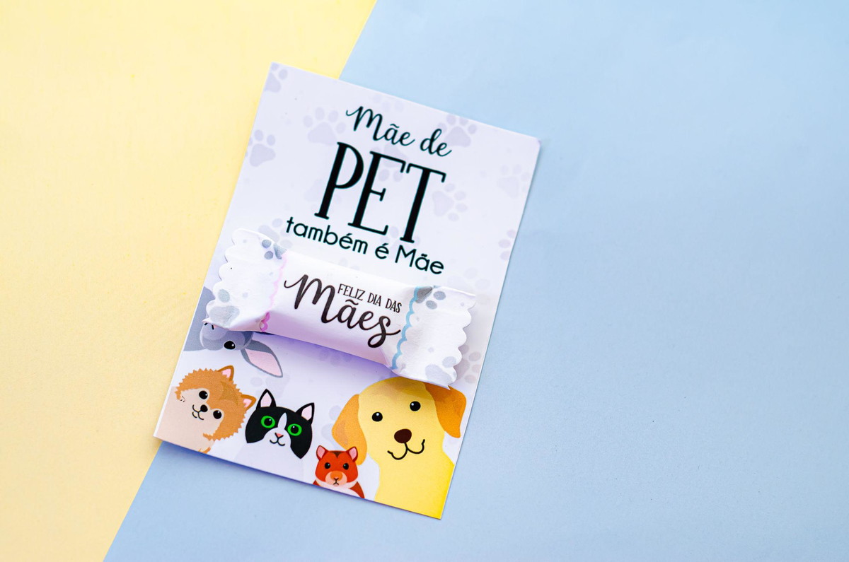 Arquivo Corte Card e Balinhas Dia das Mães de Pet #13973 - Imagem 3