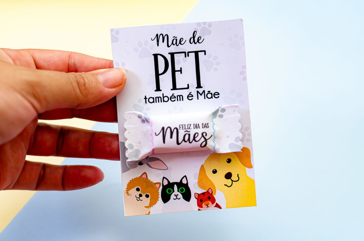 Arquivo Corte Card e Balinhas Dia das Mães de Pet #13973 - Imagem 2