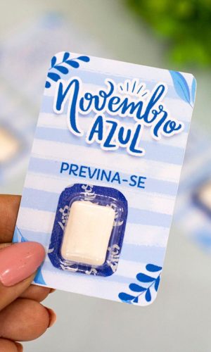 Arquivo Corte Card para Chiclete Novembro Azul #16528