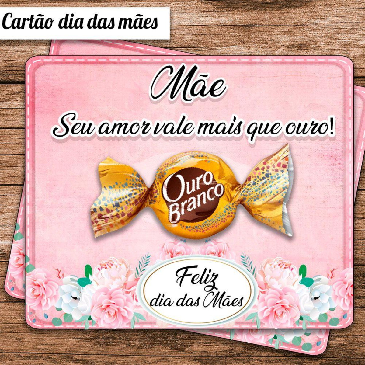 ARQUIVO CORTE CARTÃO DIA DAS MÃES BOMBOM #5068 - Imagem 2