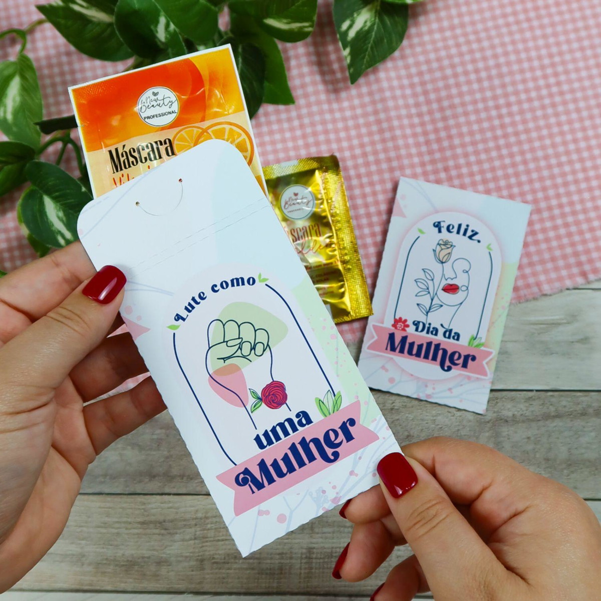 Arquivo Corte Envelope Mascara Facial Dia da Mulher #15698 - Imagem 3