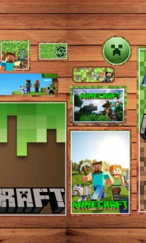 ARQUIVO DE CORTE ETIQUETAS ESCOLARES MINECRAFT (#2450)