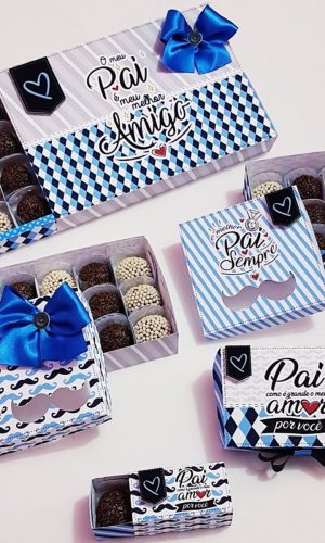 Arquivos de Corte Caixas para Doces Dia dos Pais