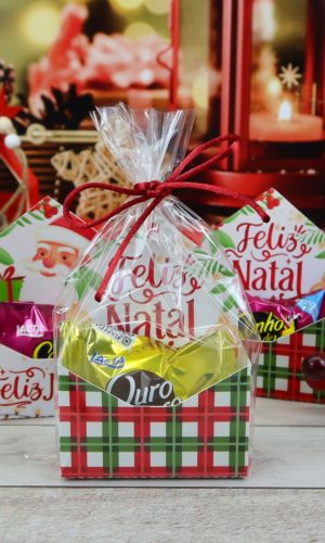 Arquivo Corte Kit Caixas Envelope para Bombons Natal #16599
