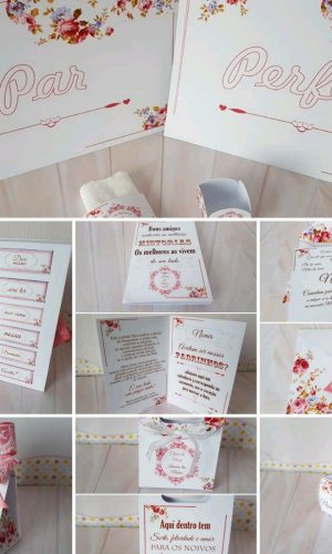 ARQUIVO CORTE KIT CASAMENTO VERMELHO (#7097) PDF STUDIO