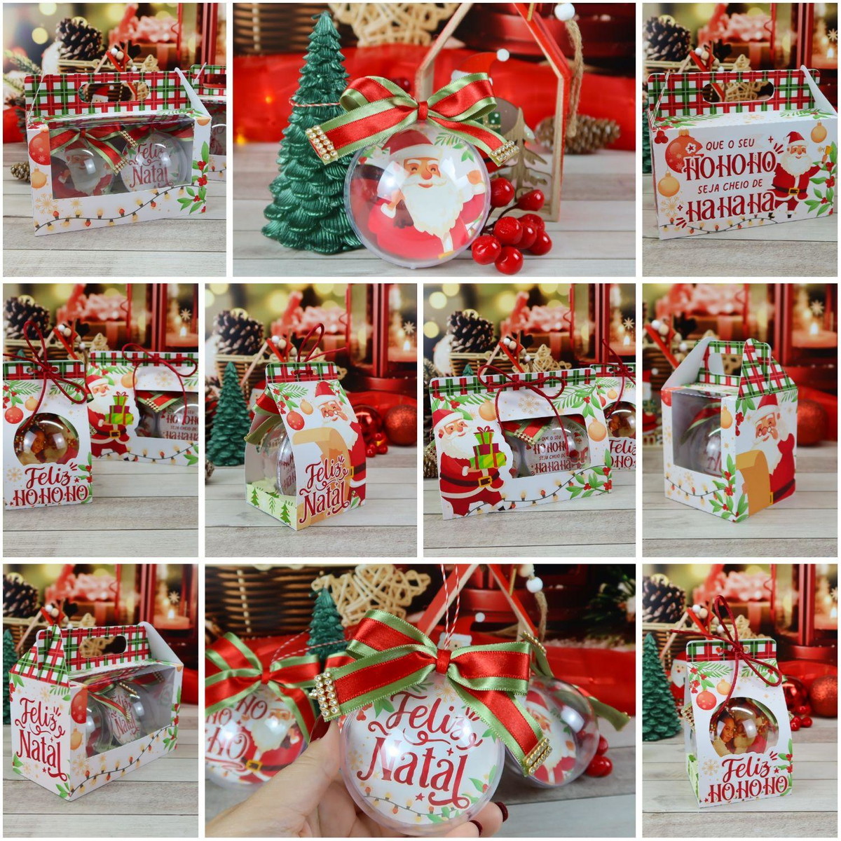Arquivo Corte Kit Combo Caixas para Esferas de Natal #16601