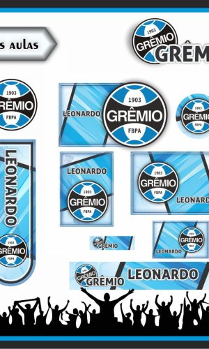 Arquivo Corte Kit Etiqueta Escolar Time Grêmio #15746