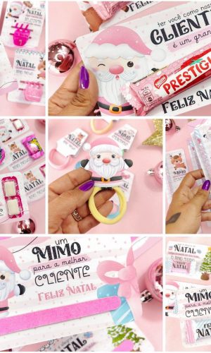 Arquivo Corte Kit Natal Rosa Completo de Mimos #16567