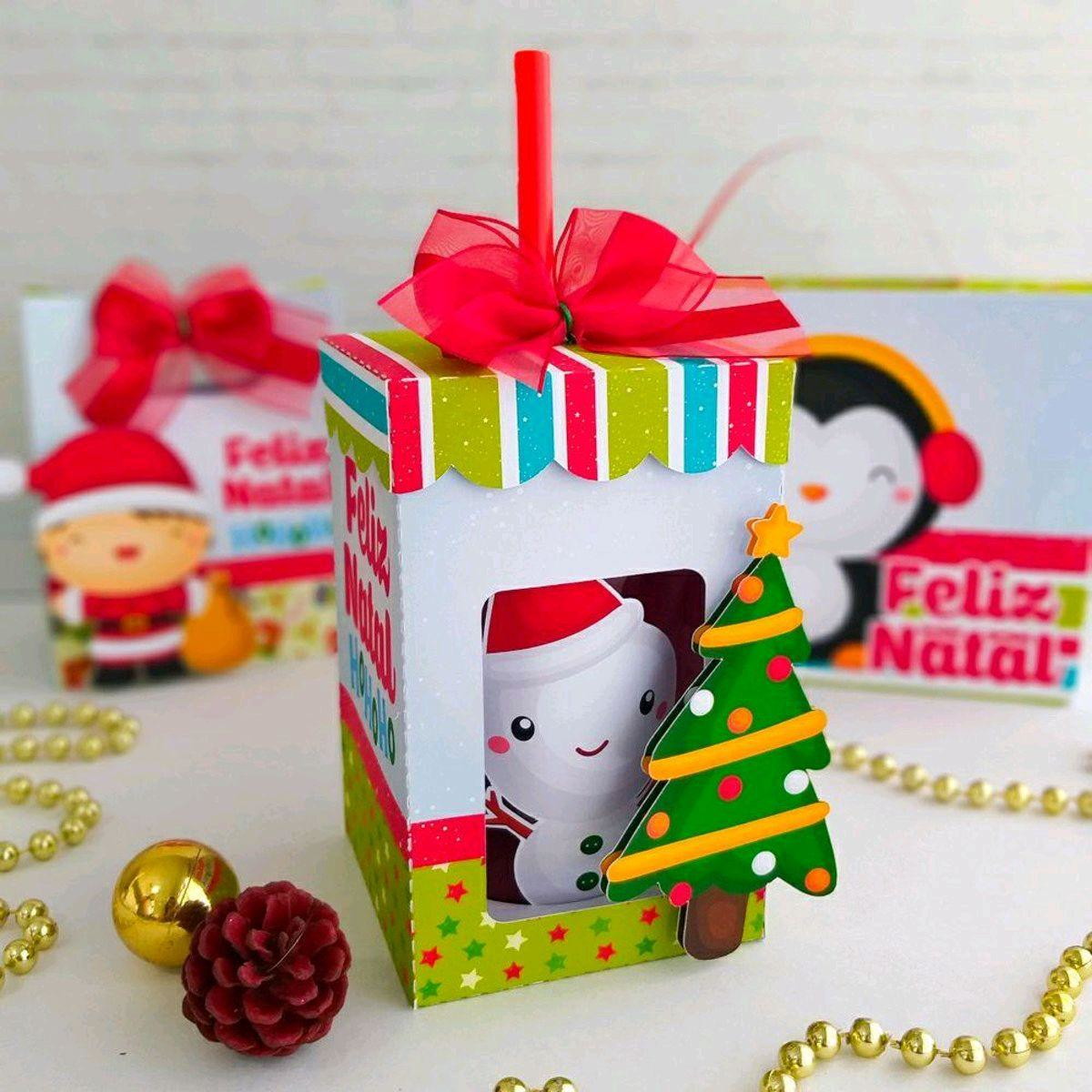 Arquivo Corte Natal Caixa para Copo Twister (2047)pdf Studio - Imagem 2