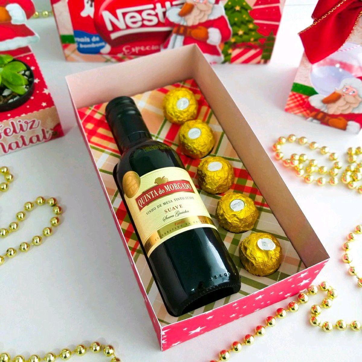 ARQUIVO CORTE NATAL CAIXA PARA MINE VINHO (#2053)STUDIO PDF - Imagem 2