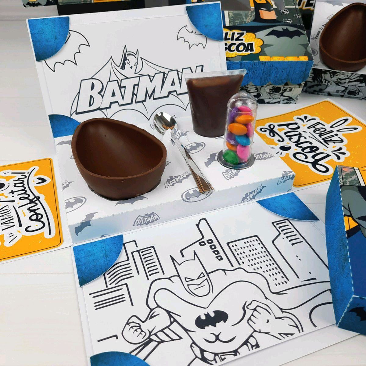 ARQUIVO CORTE PASCOA CAIXA CONFEITEIRO EXPLOSÃO BATMAN #3439 - Imagem 2