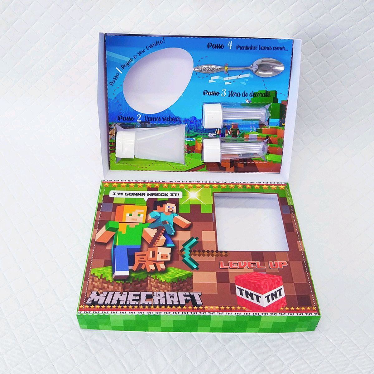 ARQUIVO CORTE PASCOA CAIXA MINI CONFEITEIRO MINECRAFT #3002
