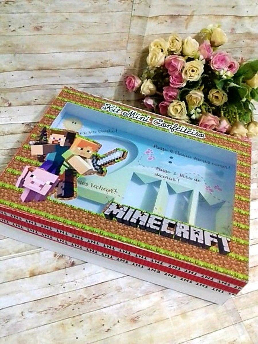 ARQUIVO CORTE PASCOA CAIXA MINI CONFEITEIRO MINECRAFT #3081