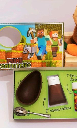 ARQUIVO CORTE PASCOA CAIXA MINI CONFEITEIRO MINECRAFT #3628
