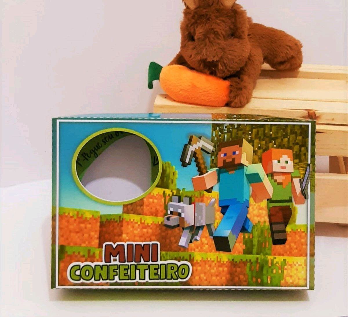 ARQUIVO CORTE PASCOA CAIXA MINI CONFEITEIRO MINECRAFT #3628 - Imagem 2