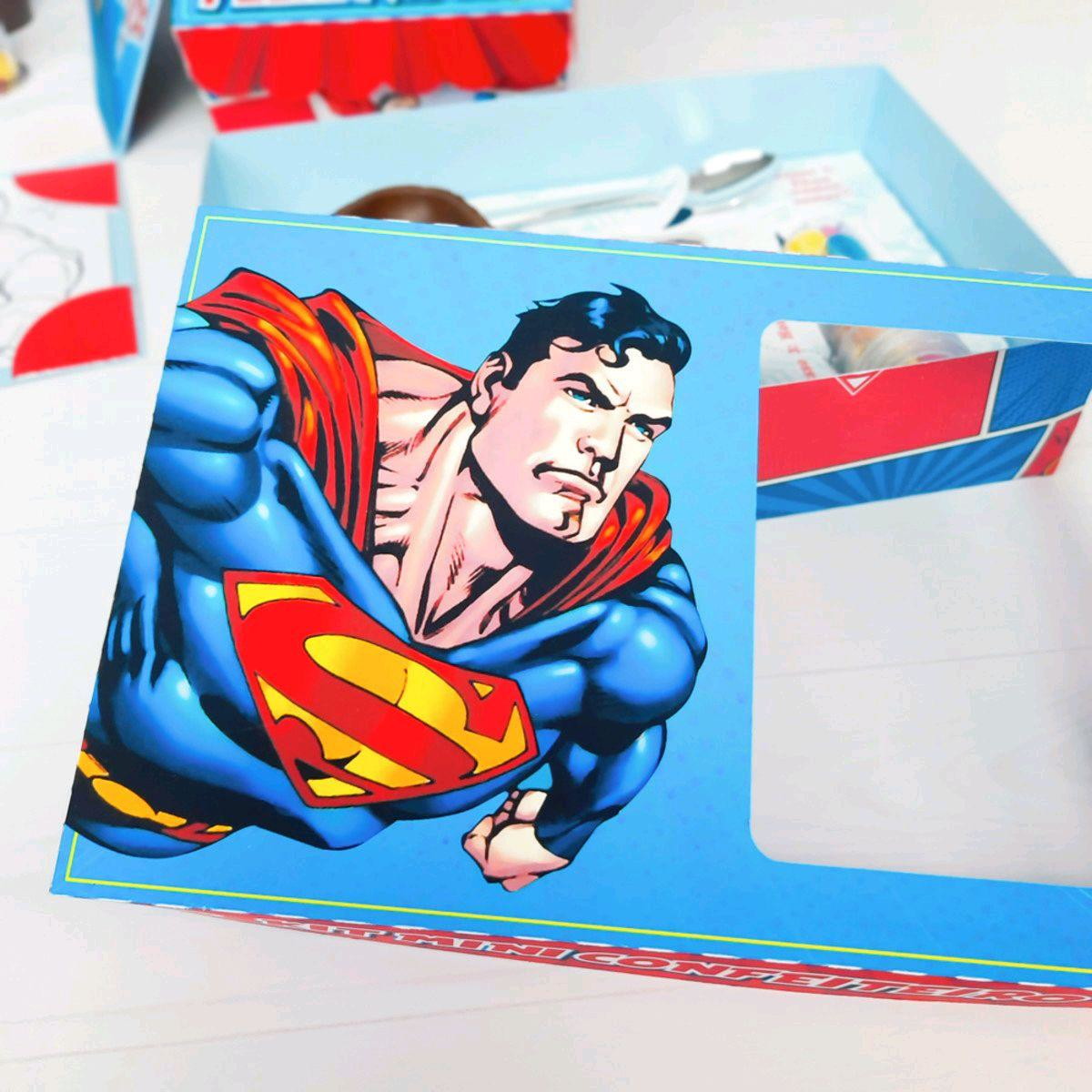 ARQUIVO CORTE PASCOA CAIXA MINI CONFEITEIRO SUPERMAN #3378 - Imagem 3