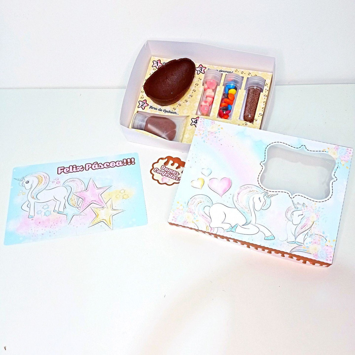 ARQUIVO CORTE PASCOA CAIXA MINI CONFEITEIRO UNICORNIO #4100