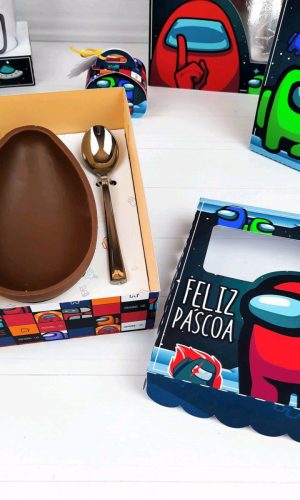 ARQUIVO CORTE PASCOA CAIXA OVO DE COLHER AMONG US 250g #3379