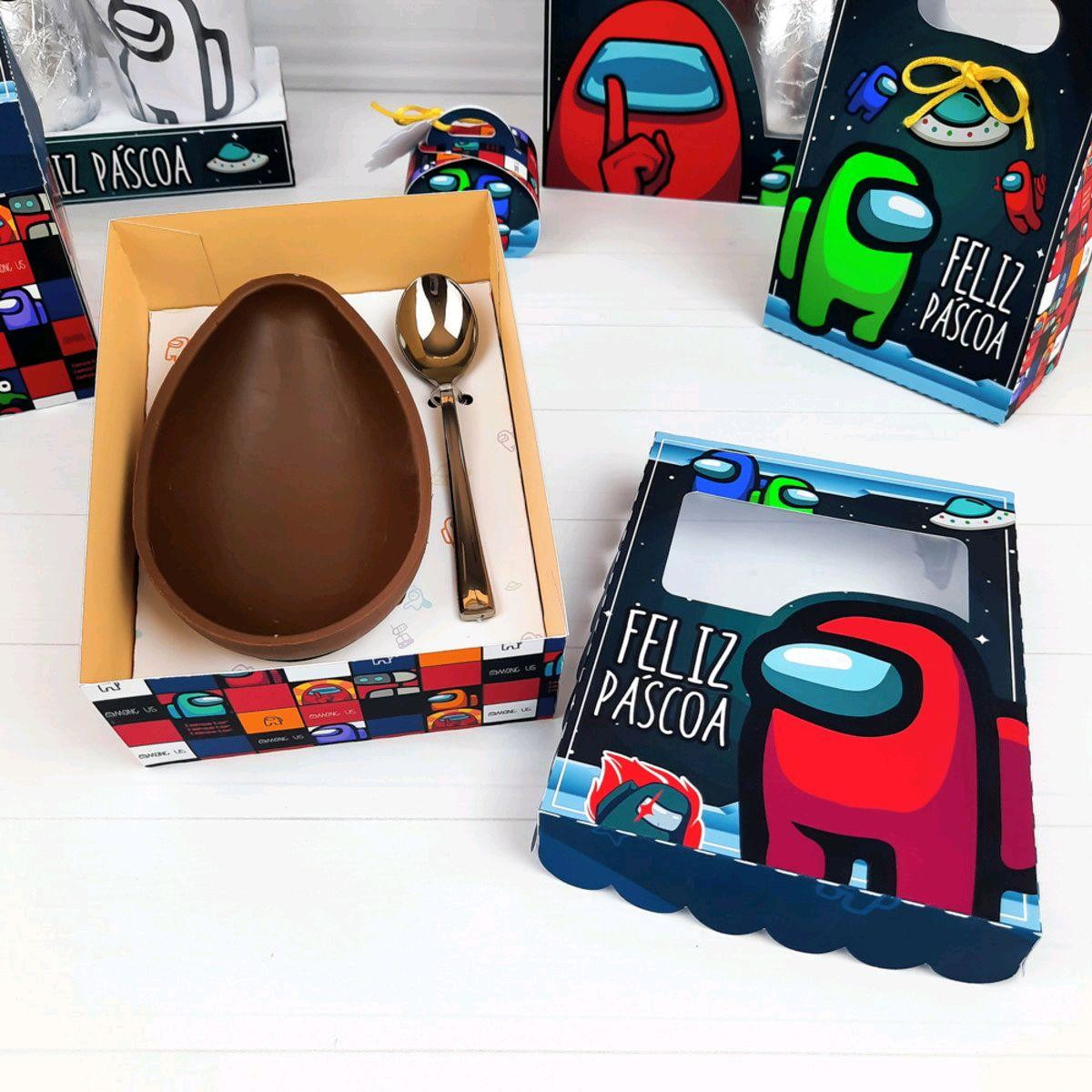 ARQUIVO CORTE PASCOA CAIXA OVO DE COLHER AMONG US 250g #3379