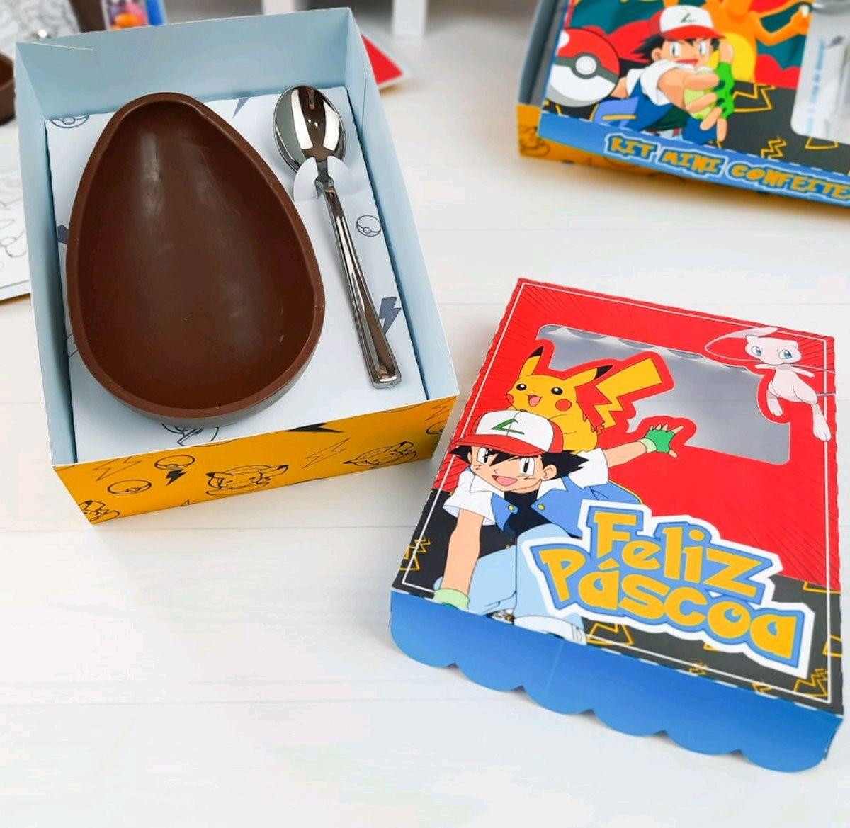 ARQUIVO CORTE PASCOA CAIXA OVO DE COLHER POKEMON 250g #3395