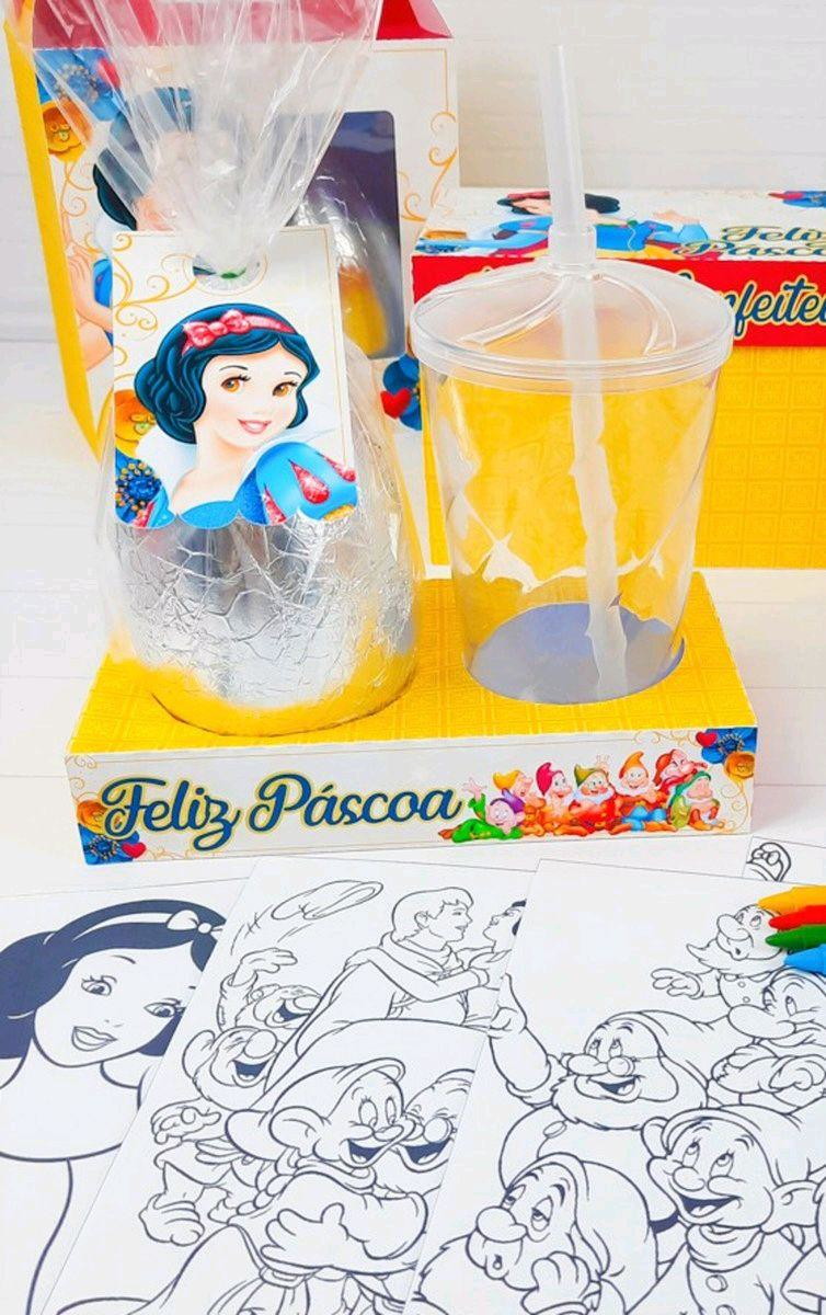 ARQUIVO CORTE PASCOA CAIXA OVO E COPO BRANCA DE NEVE #3404 - Imagem 2