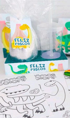 ARQUIVO CORTE PASCOA CAIXA OVO E COPO DINOSSAURO CUTE #3617
