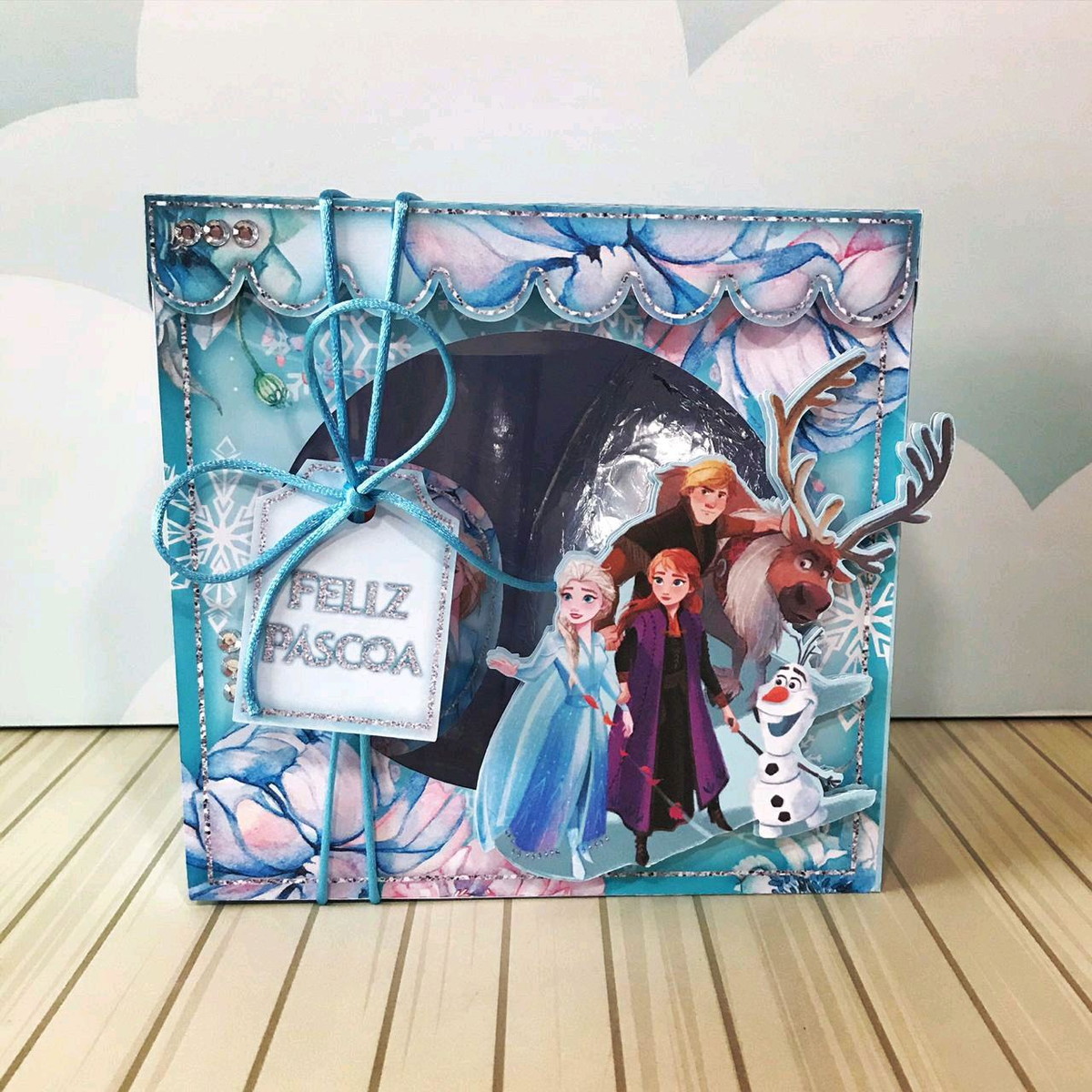 ARQUIVO CORTE PASCOA CAIXA OVO E COPO FROZEN #4586 - Imagem 3
