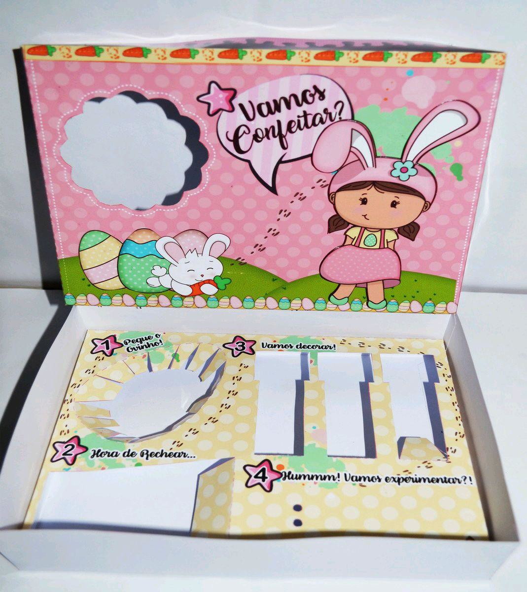ARQUIVO CORTE PASCOA MINI CONFEITEIRO COELHO MENINA #3065