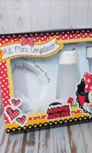 ARQUIVO CORTE PASCOA MINI CONFEITEIRO MINNIE VERMELHA#3027