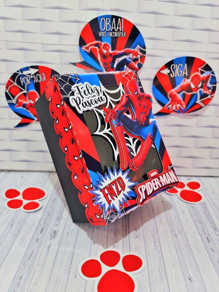 Arquivo Corte Pascoa Ovo de Colher Homem Aranha 250g #3317 - Imagem 3