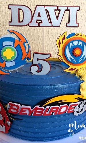 Arquivo Corte Topo de Bolo Beyblade 001