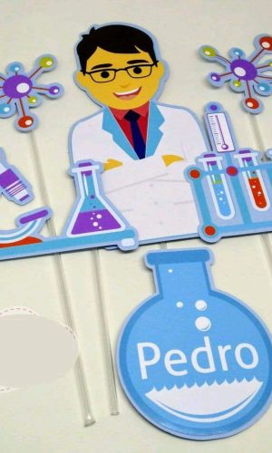 ARQUIVO CORTE TOPO DE BOLO BIOQUÍMICO CIENTISTA #7049