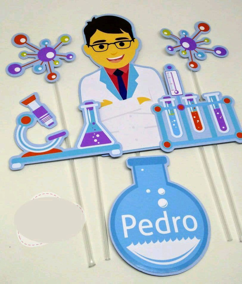 ARQUIVO CORTE TOPO DE BOLO BIOQUÍMICO CIENTISTA #7049