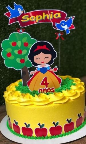 Arquivo Corte Topo de Bolo Branca de Neve #16512