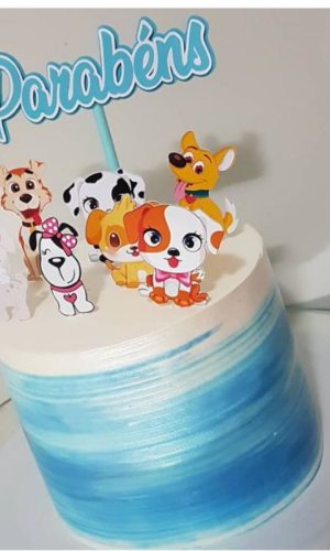 Arquivo Corte topo de bolo cachorros