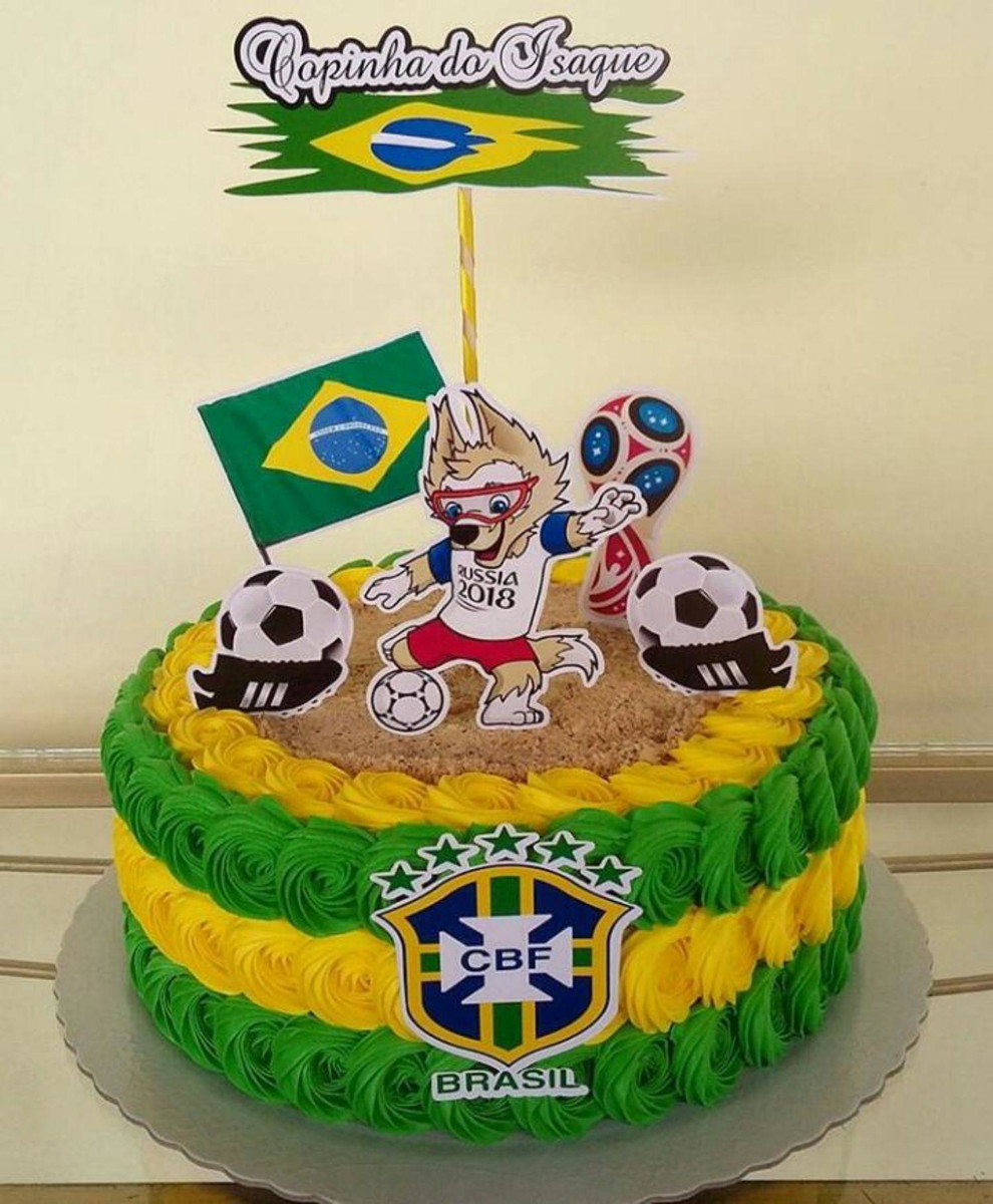 Arquivo Corte Topo de Bolo Copa do Mundo 2022 Brasil #15436