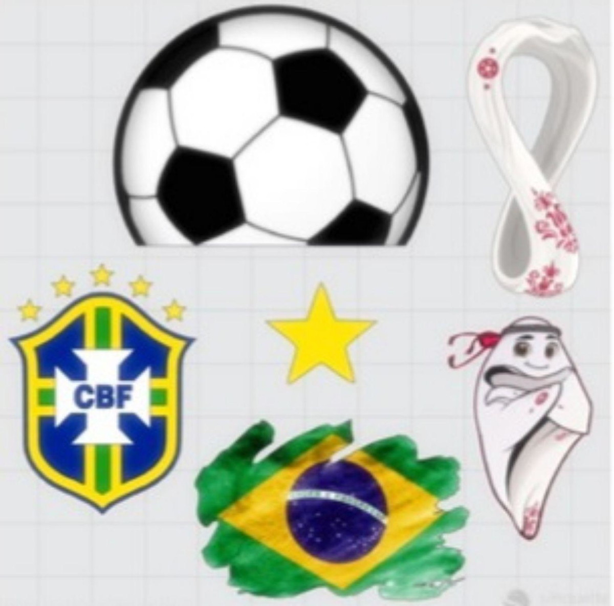 Arquivo Corte Topo de Bolo Copa do Mundo 2022 Brasil #15438
