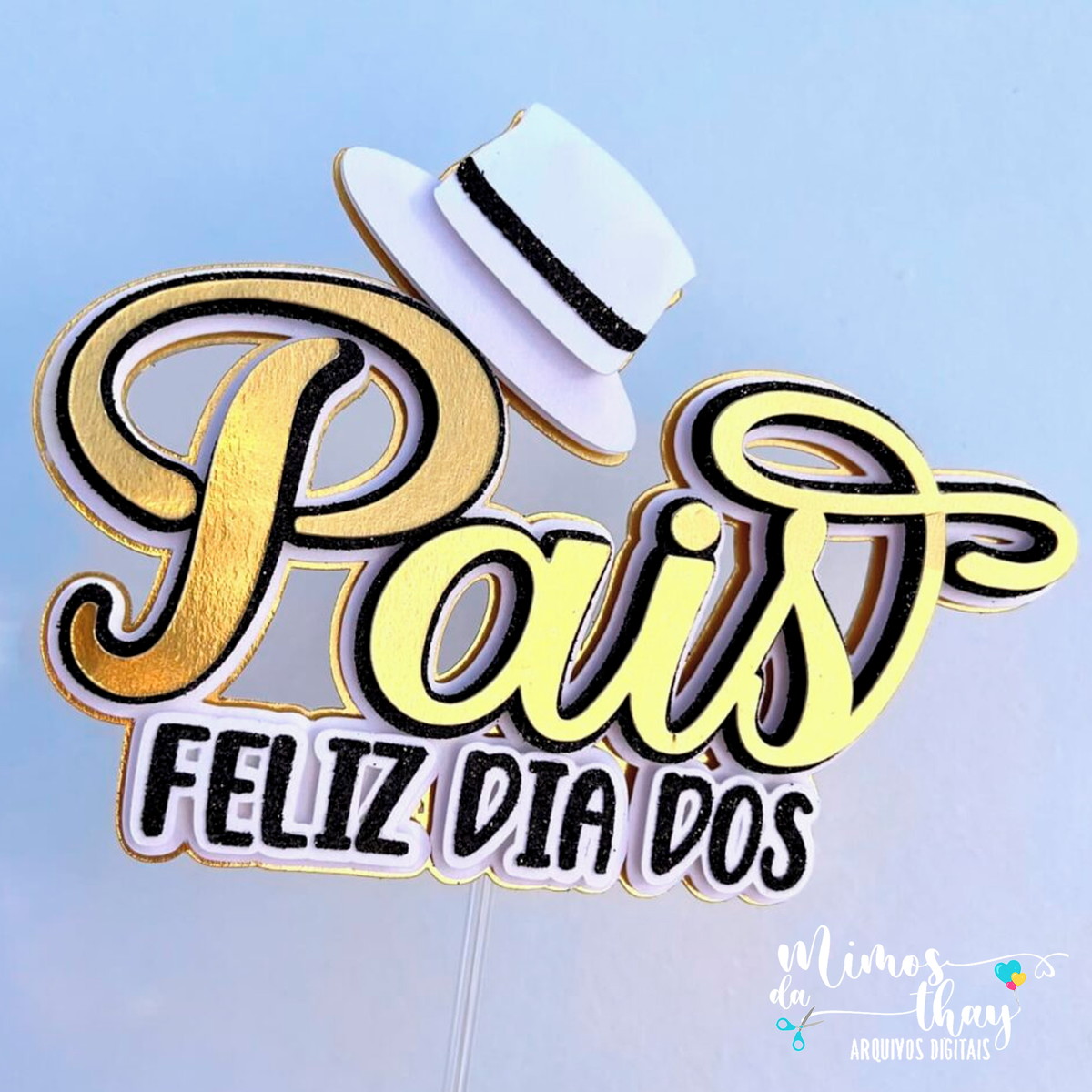 Arquivo Corte: Topo de Bolo Feliz Dia Dia dos Pais 066