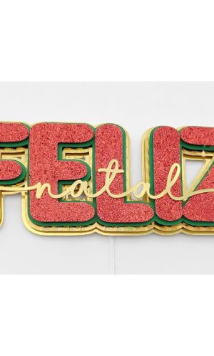 Arquivo Corte: Topo de Bolo Feliz Natal 036